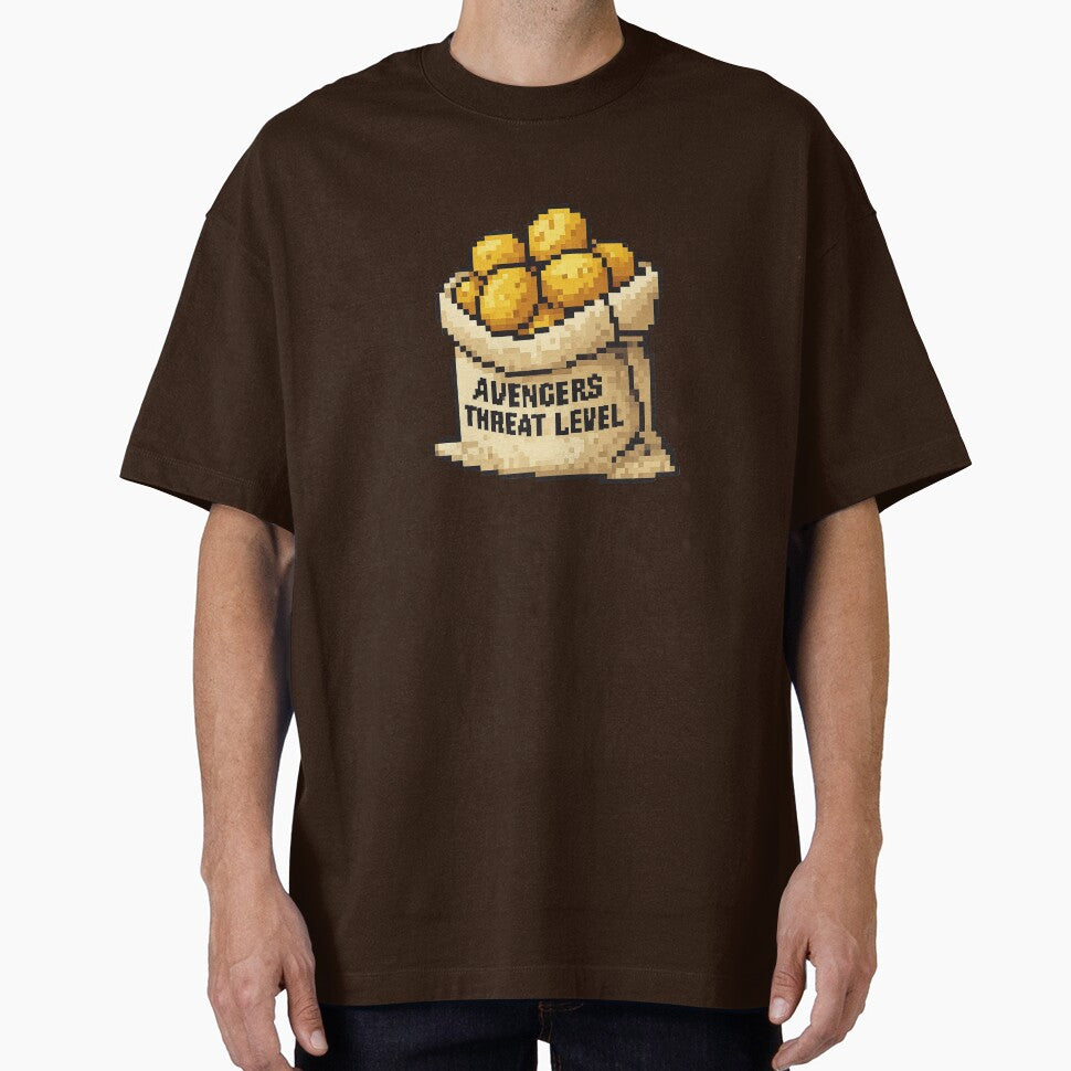 Avengers Threat Level Casual Print T-Shirt