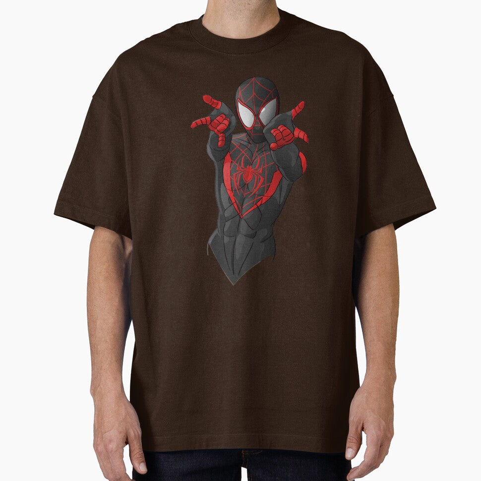 Black Spiderman Retro Style Tee