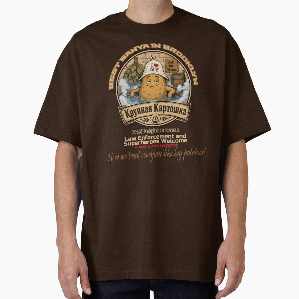 Big Potatoes Banya Retro Style Tee