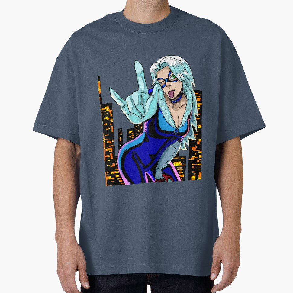BLACK CAT Retro Style Tee