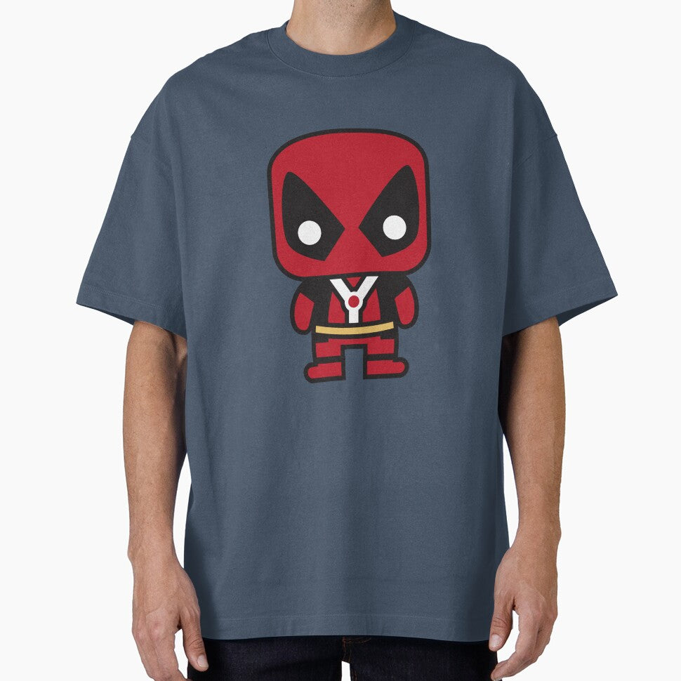 Cute Anti Hero Chibi ÿ Kawaii Masked Mercenary Cartoon | Funny Superhero Style Design Classic Graphic Shirt