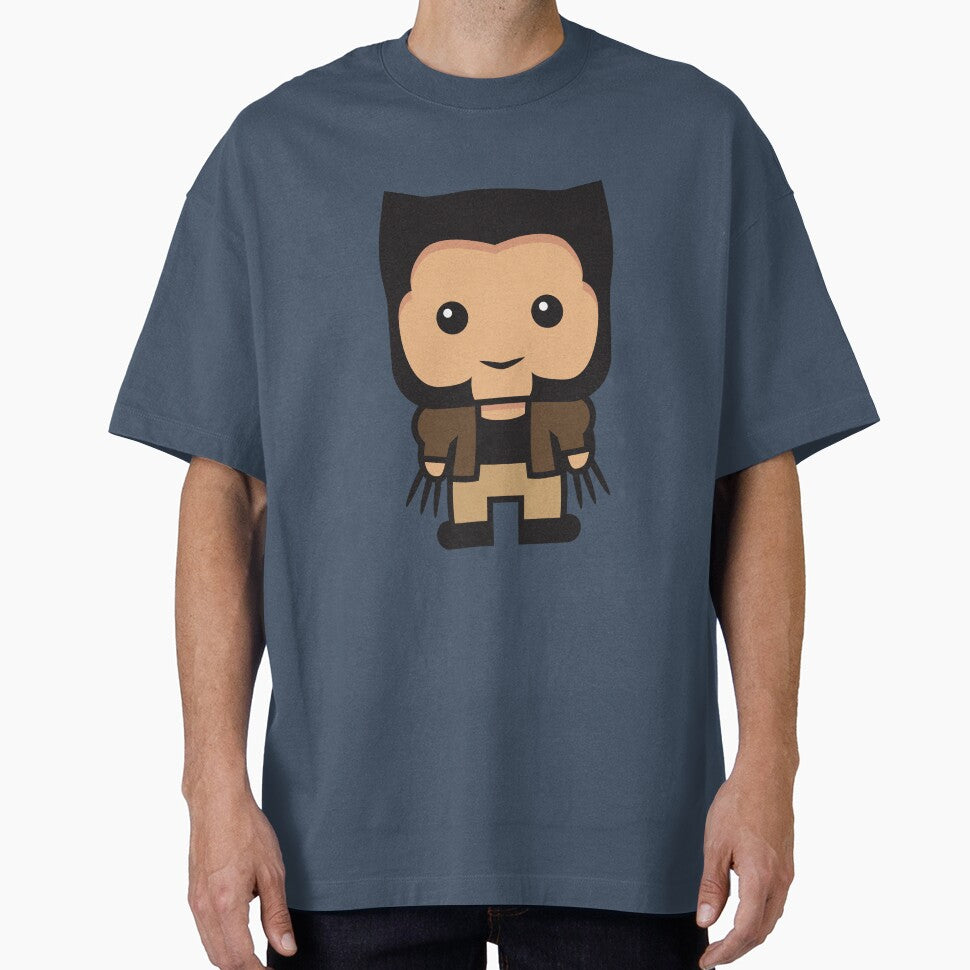 Cute Clawed Mutant Hero Chibi Sticker | Cartoon Comic Characte | Minimal Comic Style Design Everyday Graphic Tee