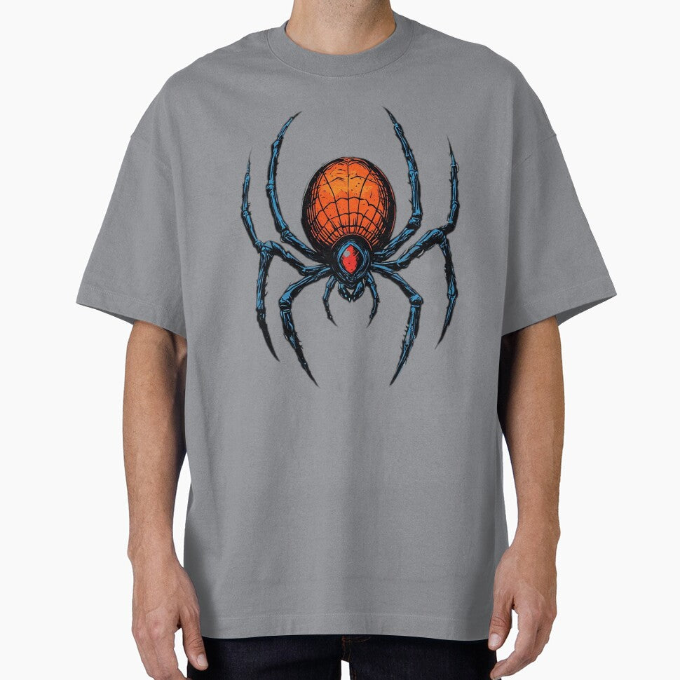 Bold Neo-Noir Spider Vintage-Inspired T-Shirt