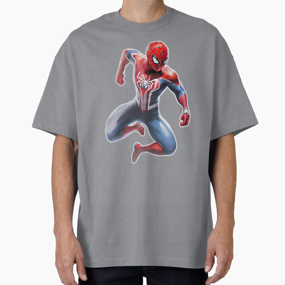 Copy of Spidey Jump Yellow Background Vintage-Inspired T-Shirt