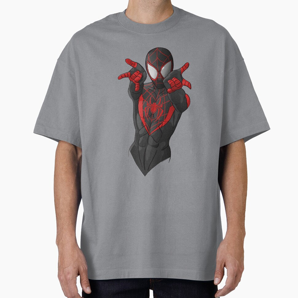 Black Spiderman Retro Style Tee
