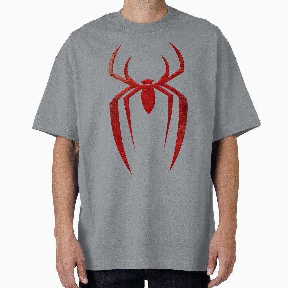 Distressed Spider Emblem | Red Grunge Arachnid Symbol Graphic Graphic T-Shirt