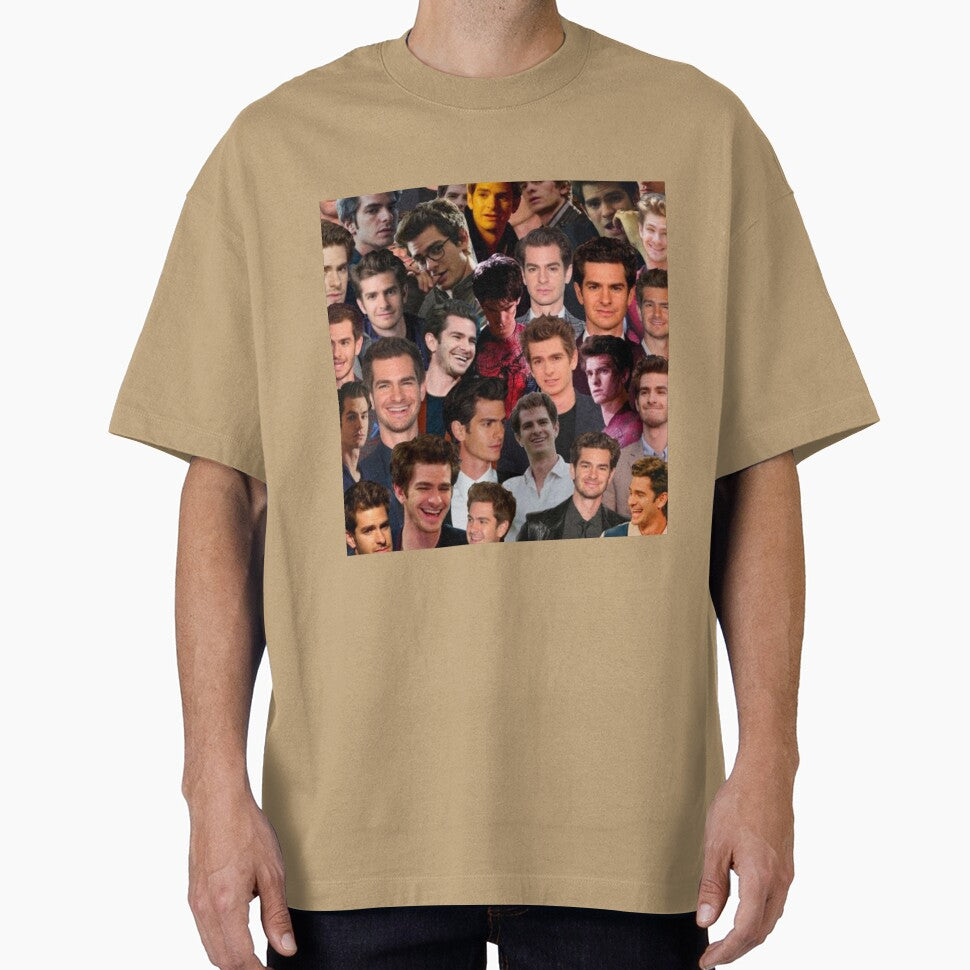 andrew garfield collage Casual Print T-Shirt