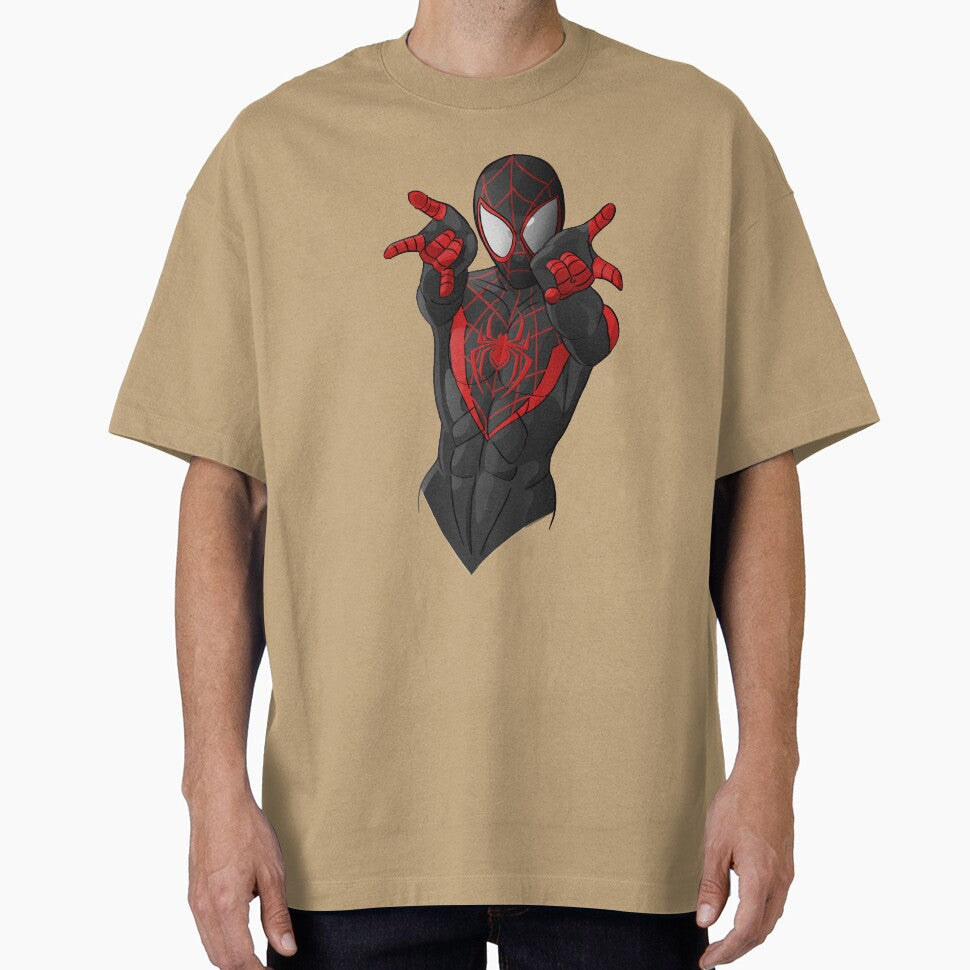 Black Spiderman Retro Style Tee