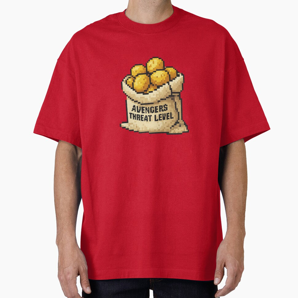 Avengers Threat Level Casual Print T-Shirt