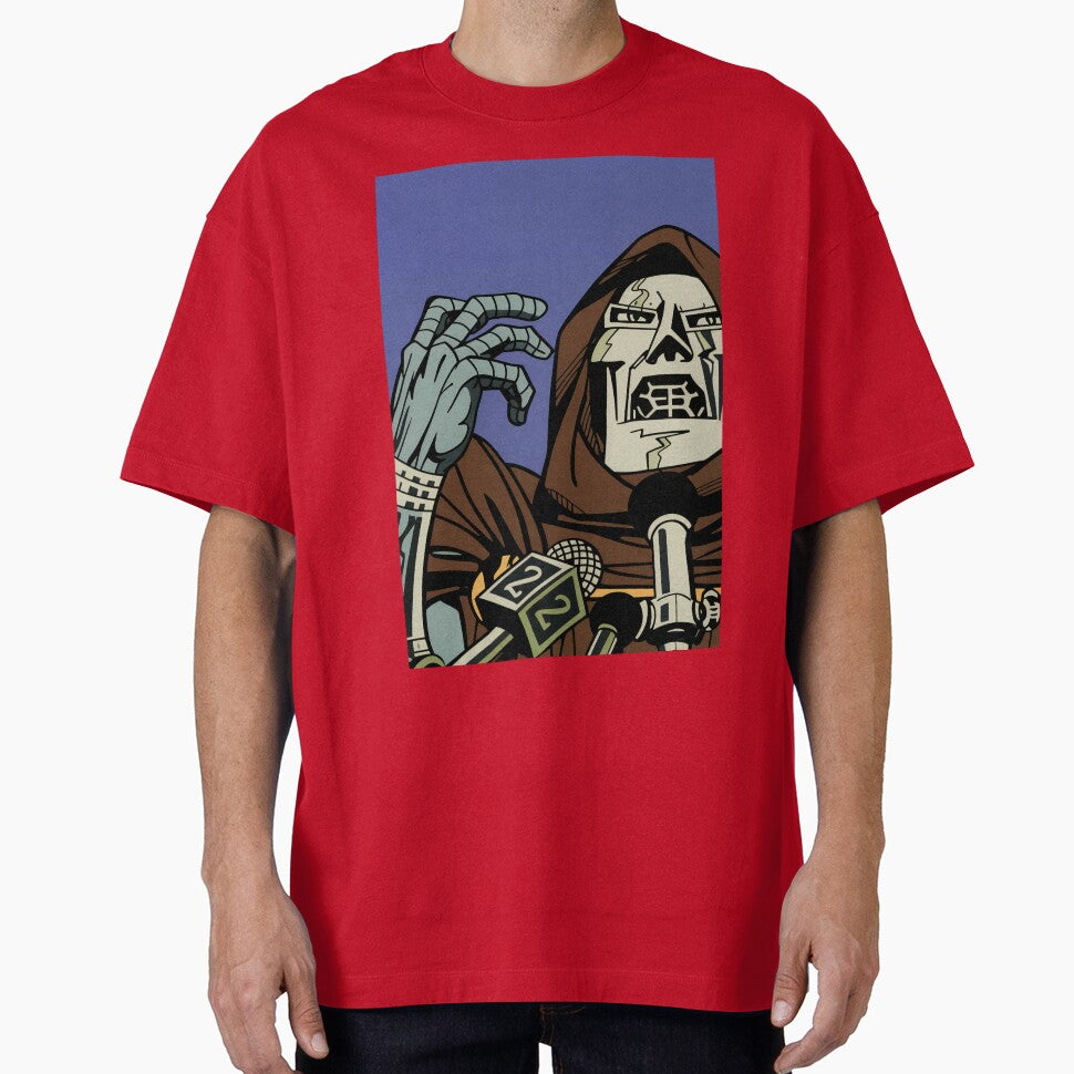 DOOM! Comic Book Supervillain Pop Art Classic Graphic Shirt