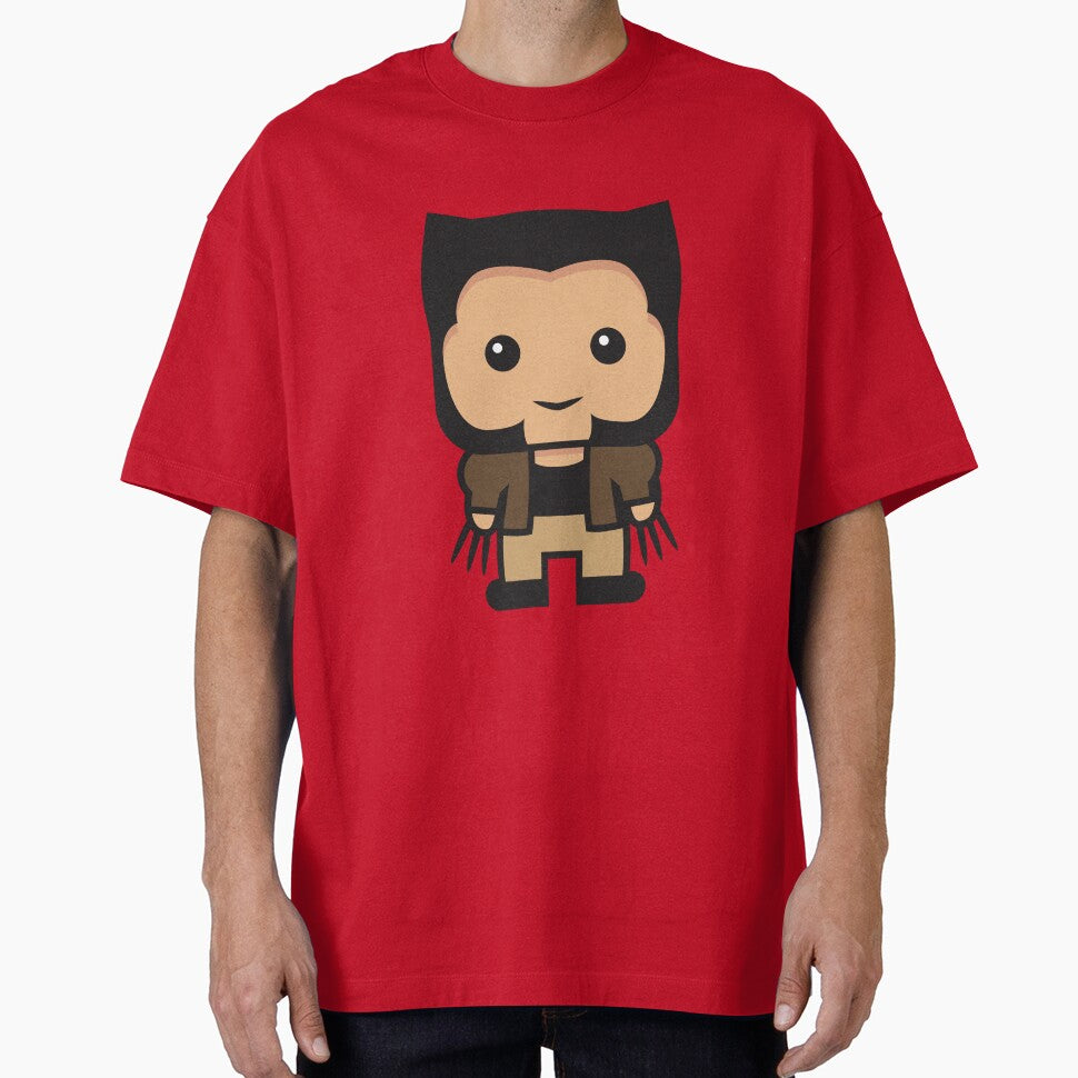 Cute Clawed Mutant Hero Chibi Sticker | Cartoon Comic Characte | Minimal Comic Style Design Everyday Graphic Tee