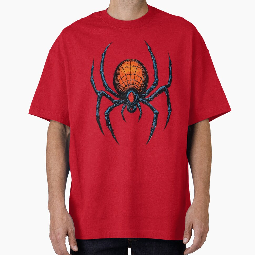 Bold Neo-Noir Spider Vintage-Inspired T-Shirt