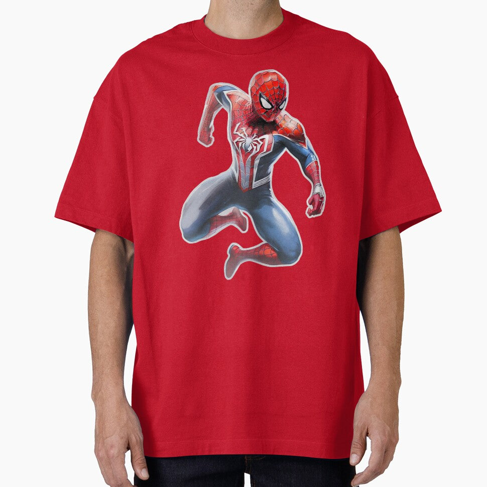 Copy of Spidey Jump Yellow Background Vintage-Inspired T-Shirt