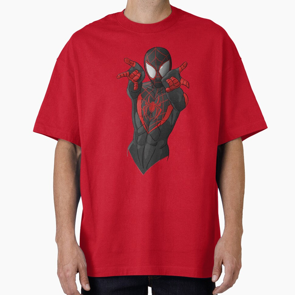 Black Spiderman Retro Style Tee