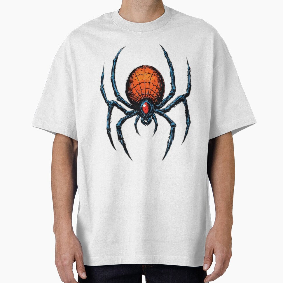 Bold Neo-Noir Spider Vintage-Inspired T-Shirt