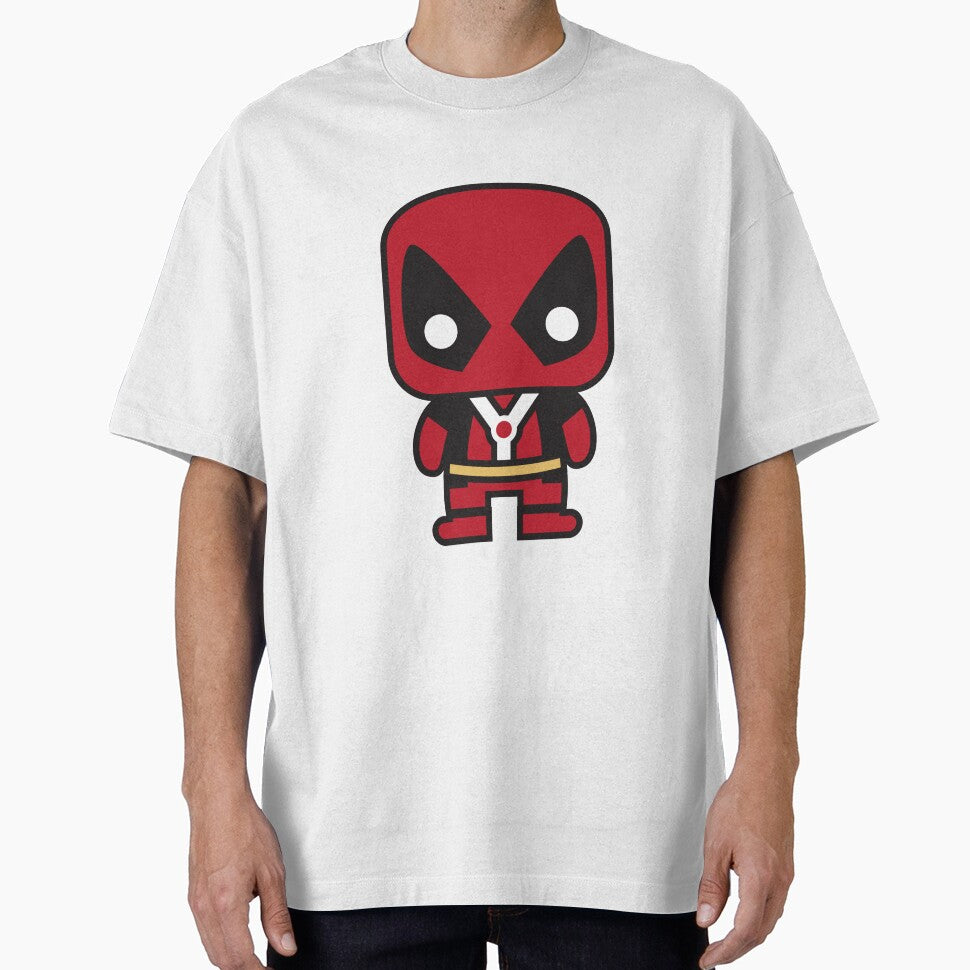 Cute Anti Hero Chibi ÿ Kawaii Masked Mercenary Cartoon | Funny Superhero Style Design Classic Graphic Shirt