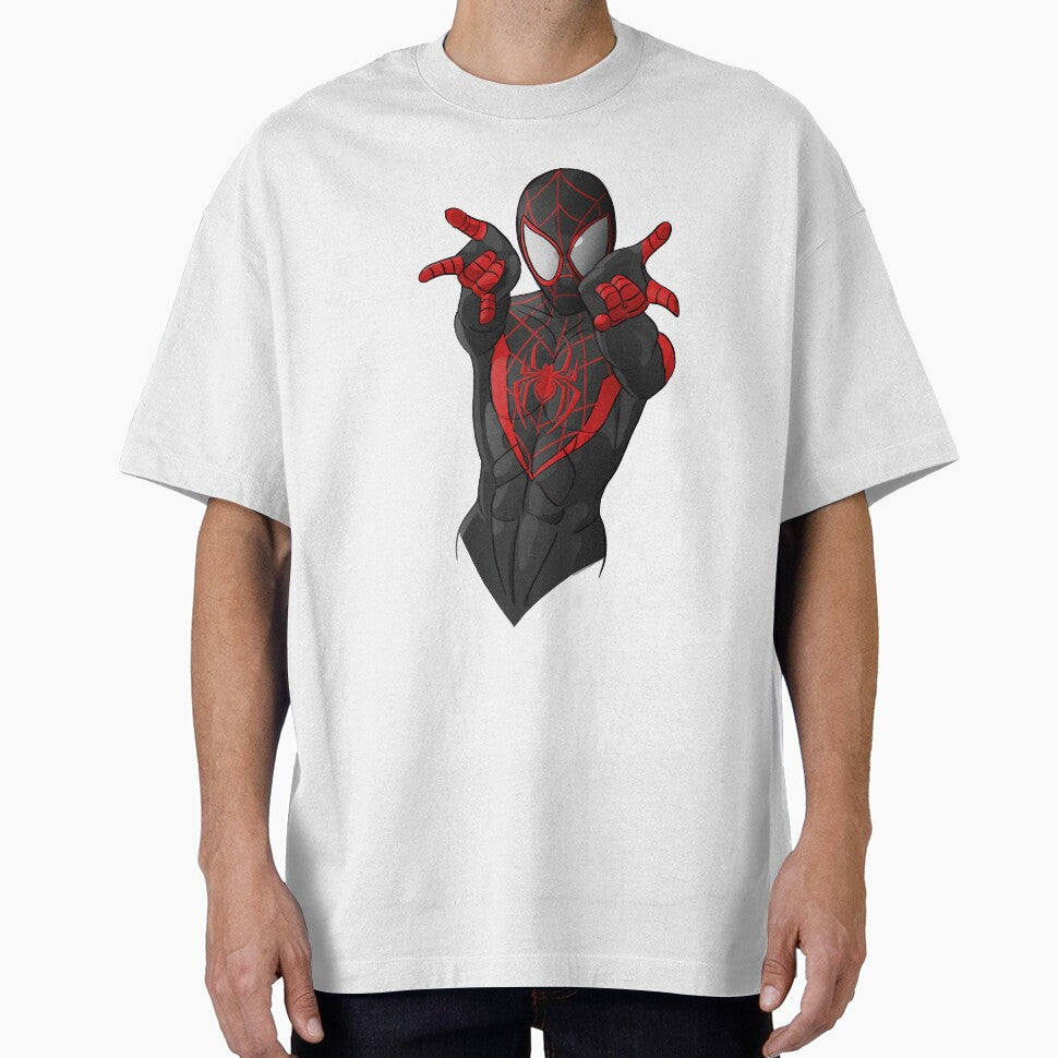 Black Spiderman Retro Style Tee