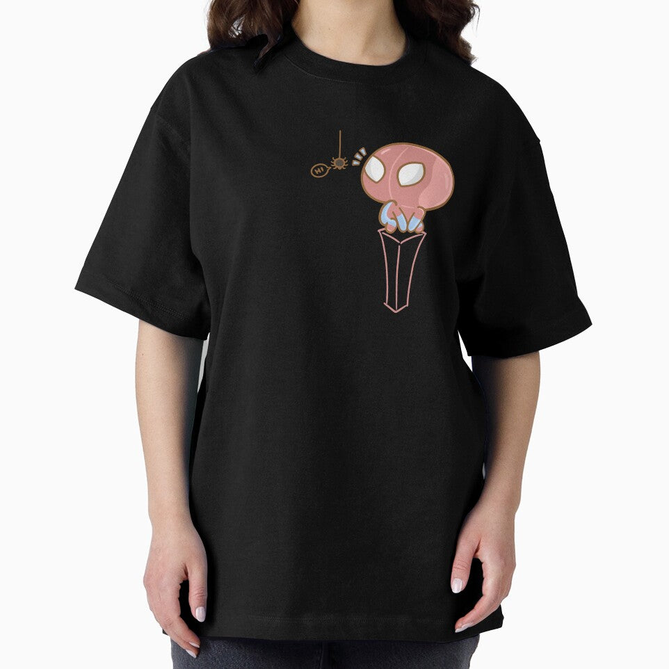 Cute Spidey Fanart Avengers Design Sticker Everyday Graphic Tee