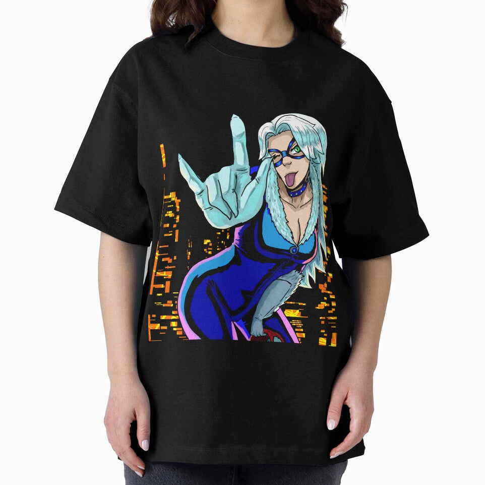 BLACK CAT Retro Style Tee
