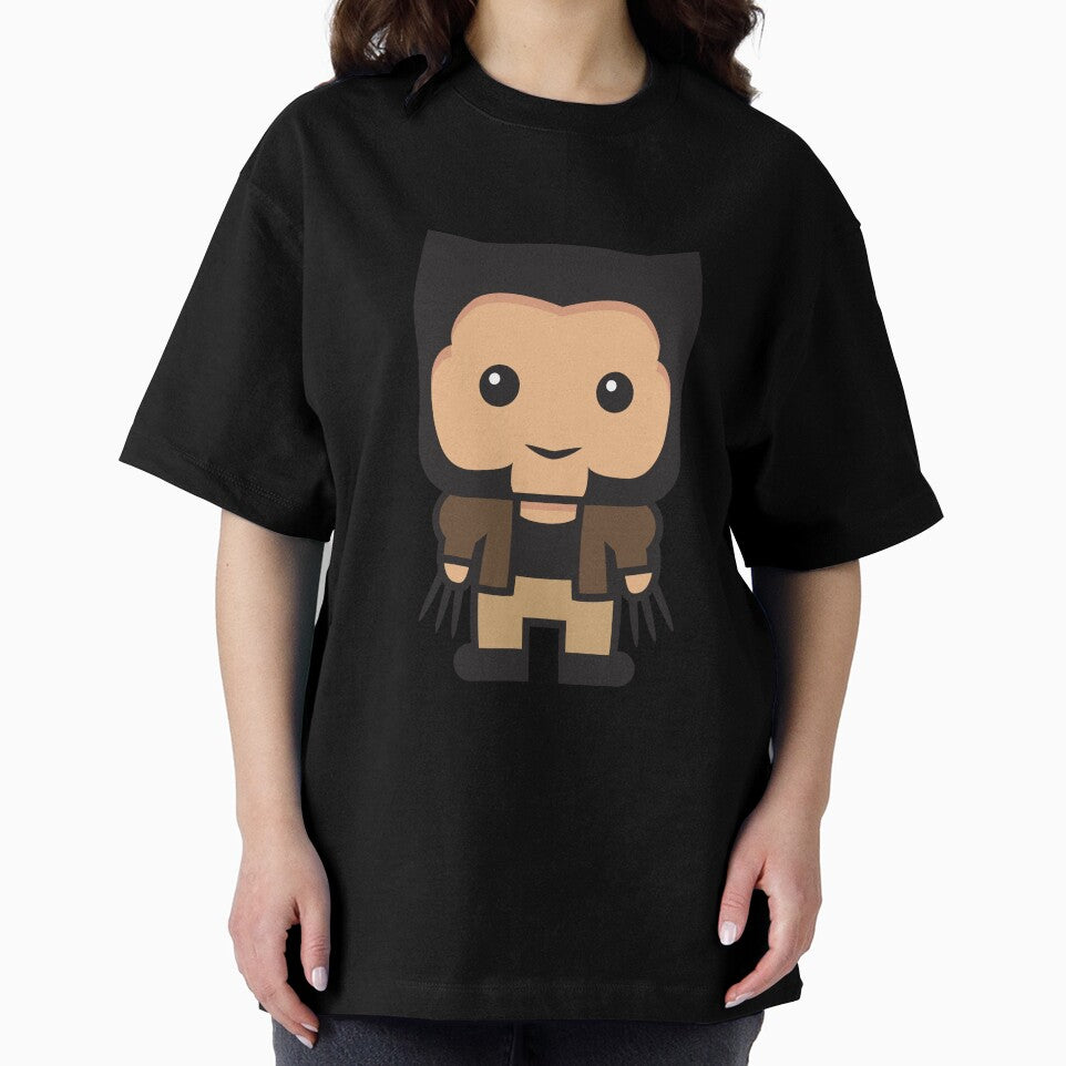 Cute Clawed Mutant Hero Chibi Sticker | Cartoon Comic Characte | Minimal Comic Style Design Everyday Graphic Tee