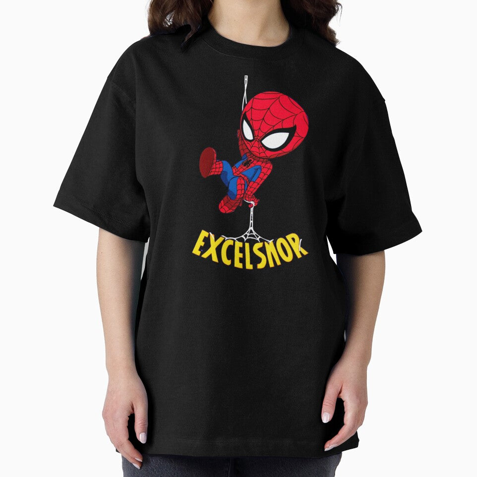 Chibi Spiderman Casual Print T-Shirt