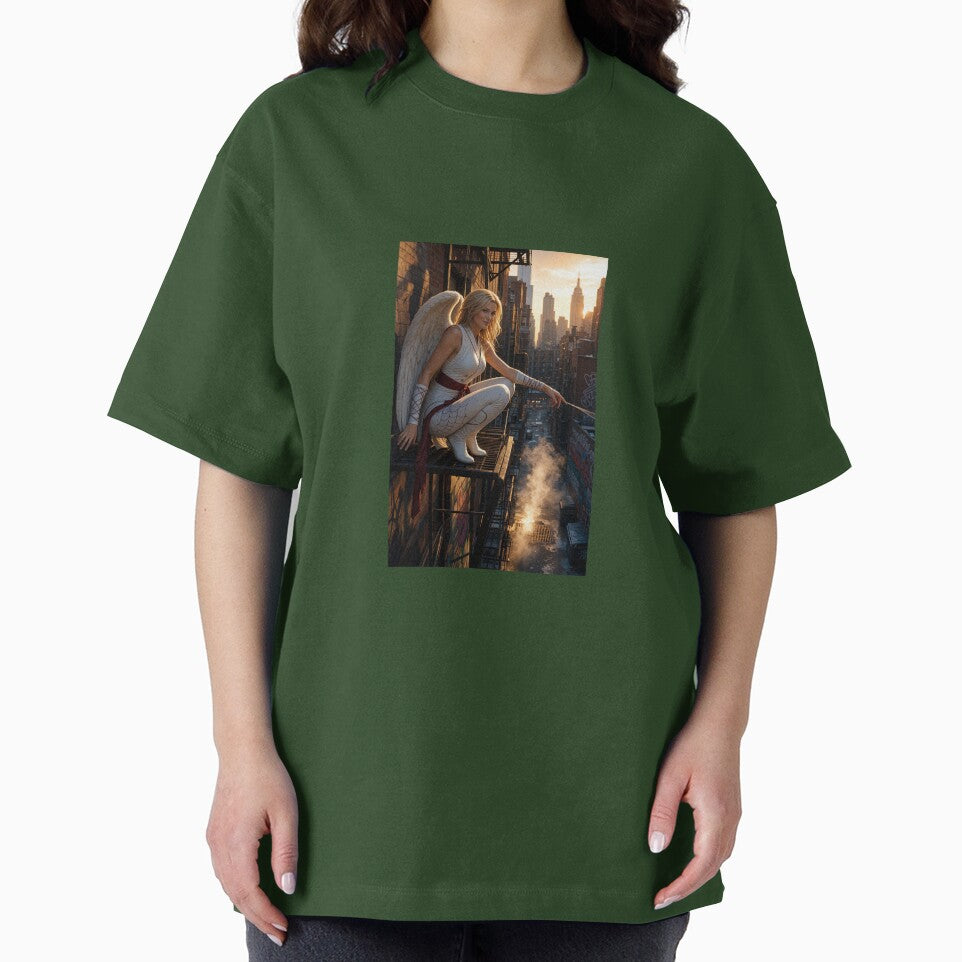 Angel in White on Spiderman Brand New Day NYC Casual Print T-Shirt