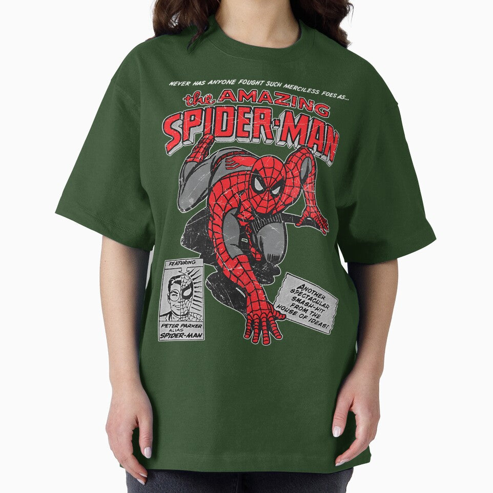 Amazing Web Hero Vintage Comic Style Action Superhero Retro Vintage-Inspired T-Shirt
