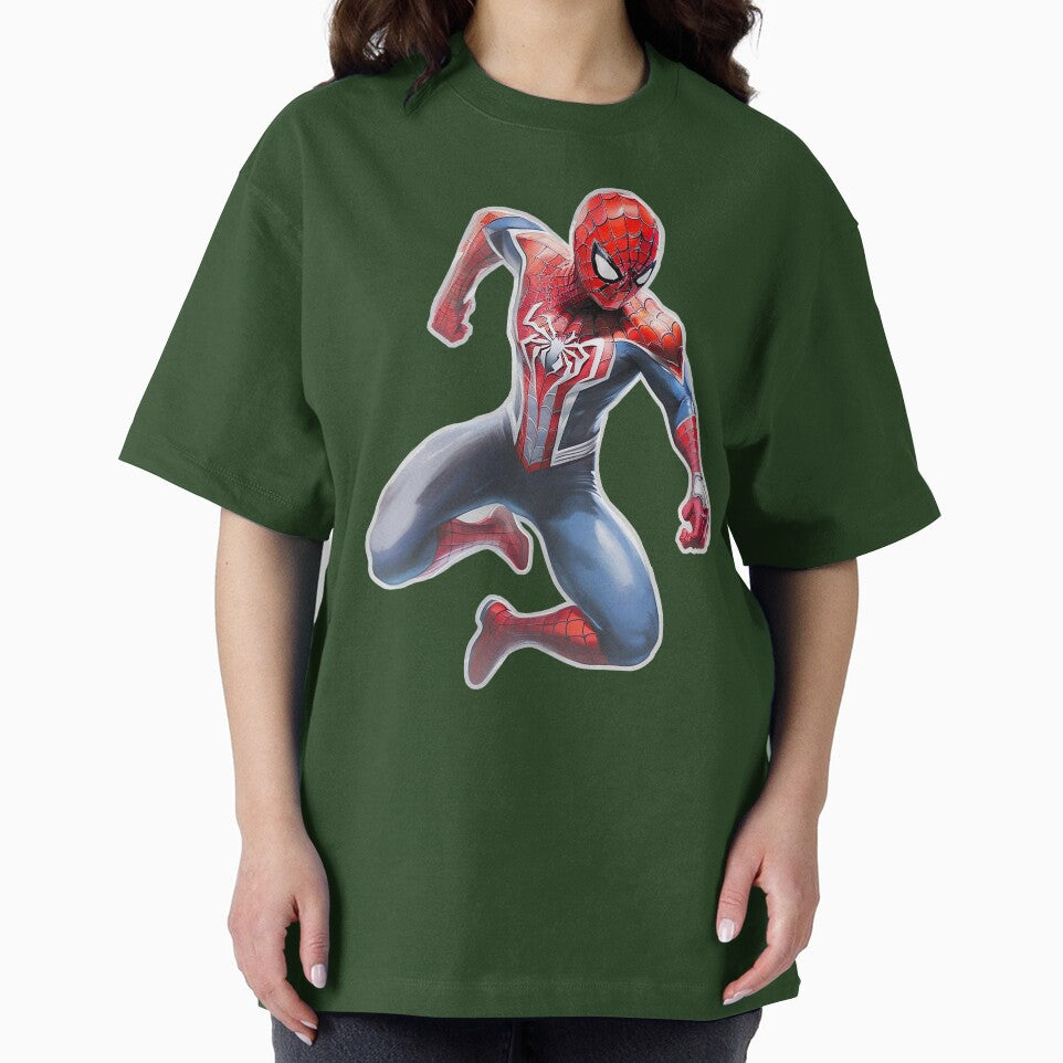 Copy of Spidey Jump Yellow Background Vintage-Inspired T-Shirt