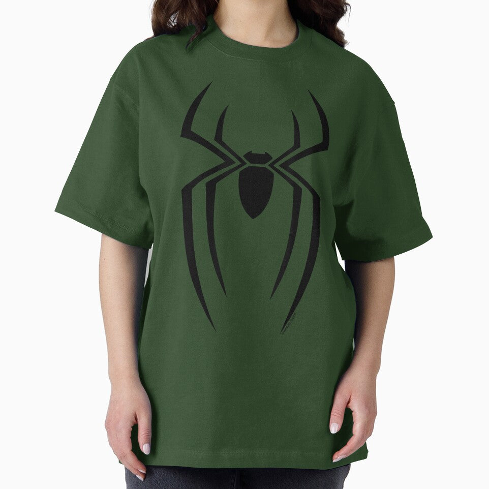 Black Spider Symbol Retro Style Tee