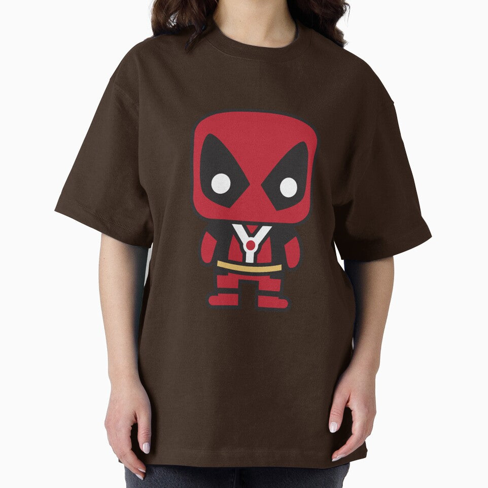Cute Anti Hero Chibi ÿ Kawaii Masked Mercenary Cartoon | Funny Superhero Style Design Classic Graphic Shirt