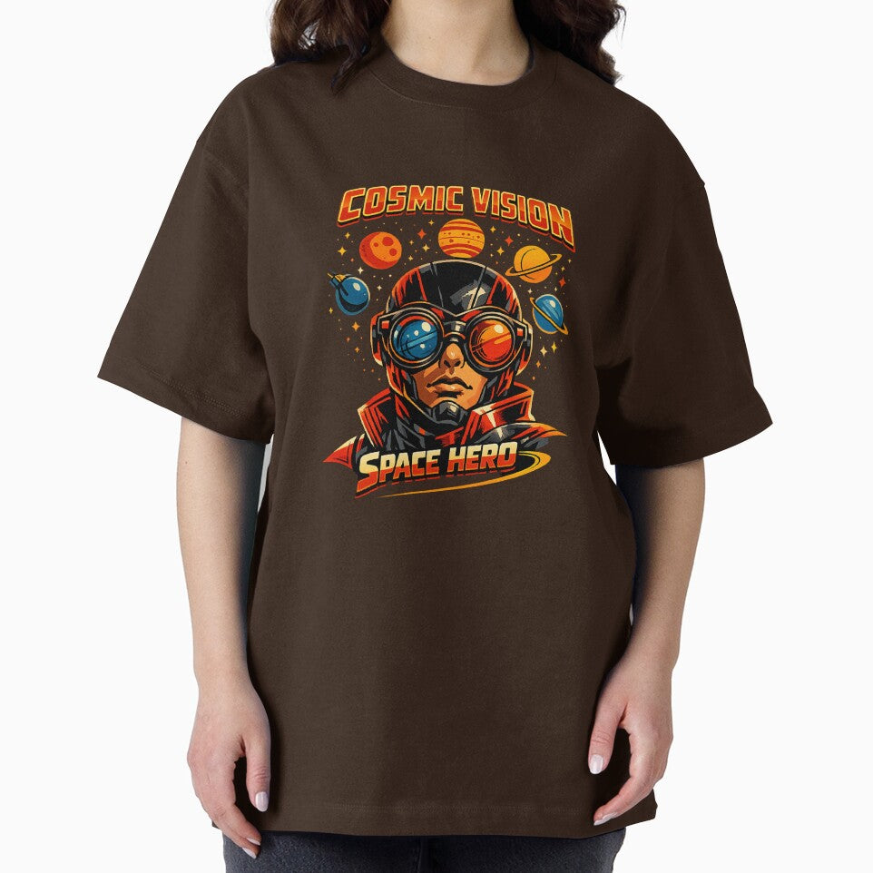 Cosmic Vision Space Hero Retro Comic Sci-Fi Vintage Art Vintage-Inspired T-Shirt