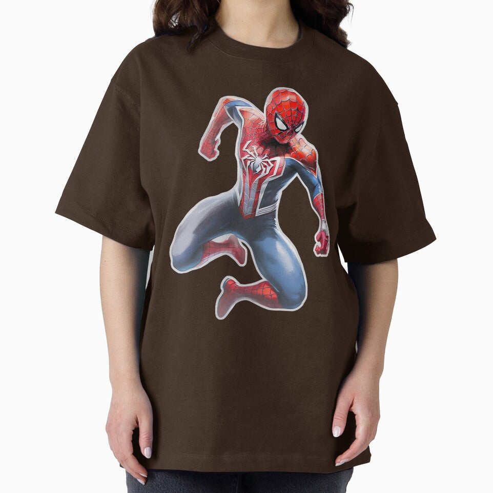 Copy of Spidey Jump Yellow Background Vintage-Inspired T-Shirt