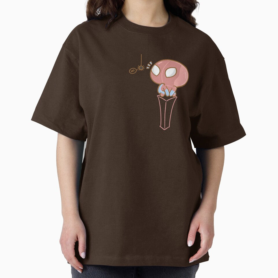 Cute Spidey Fanart Avengers Design Sticker Everyday Graphic Tee