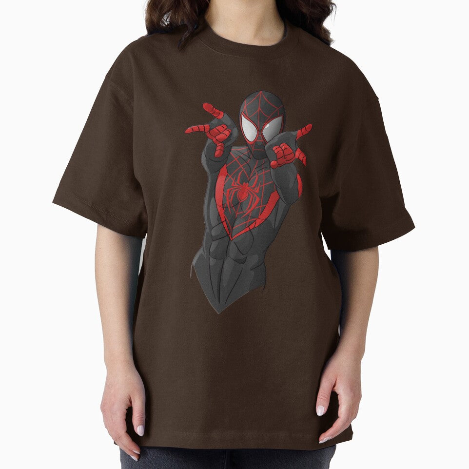 Black Spiderman Retro Style Tee