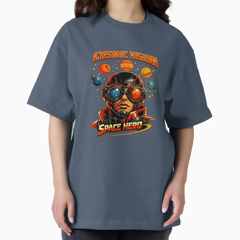 Cosmic Vision Space Hero Retro Comic Sci-Fi Vintage Art Vintage-Inspired T-Shirt