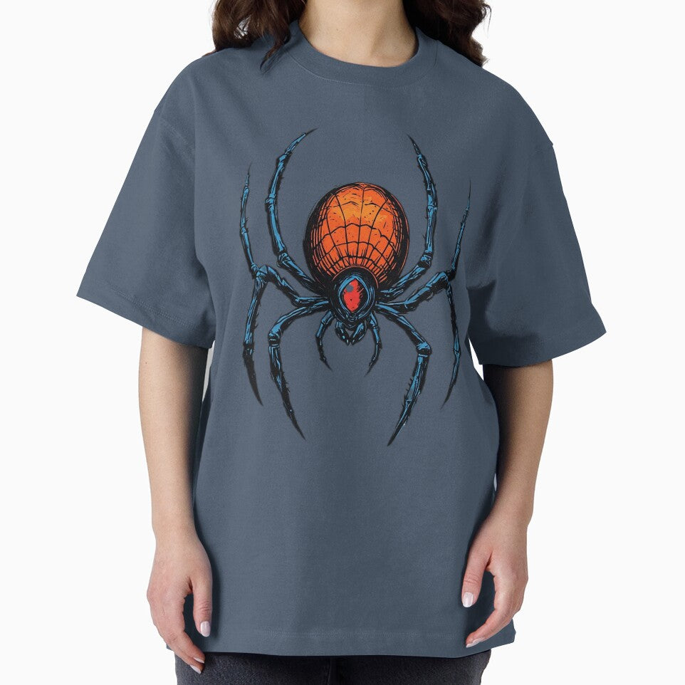 Bold Neo-Noir Spider Vintage-Inspired T-Shirt