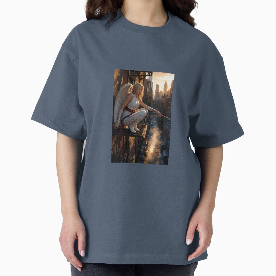 Angel in White on Spiderman Brand New Day NYC Casual Print T-Shirt