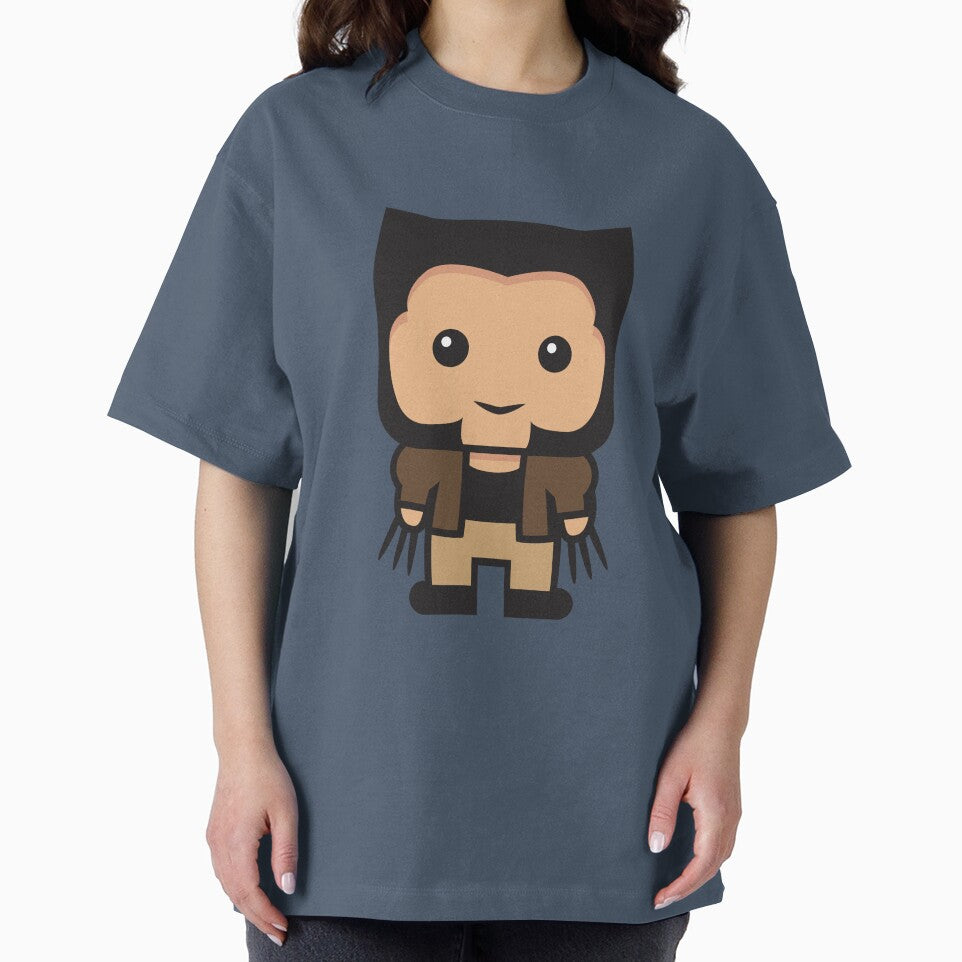 Cute Clawed Mutant Hero Chibi Sticker | Cartoon Comic Characte | Minimal Comic Style Design Everyday Graphic Tee