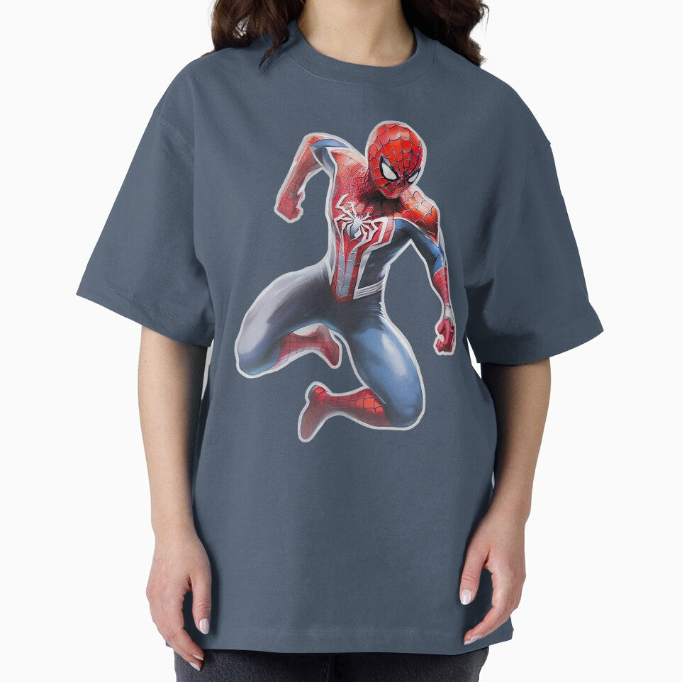 Copy of Spidey Jump Yellow Background Vintage-Inspired T-Shirt