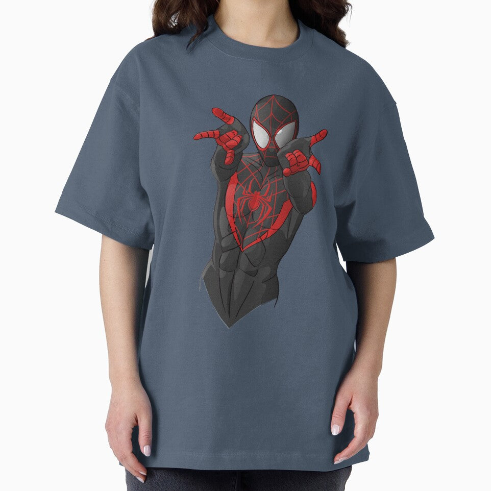 Black Spiderman Retro Style Tee
