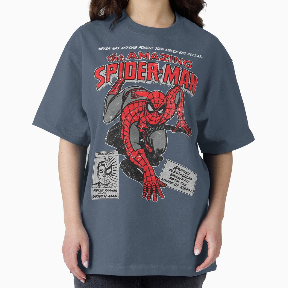 Amazing Web Hero Vintage Comic Style Action Superhero Retro Classic T Shirt Retro Style Tee