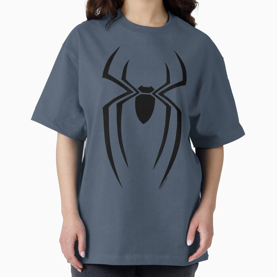 Black Spider Symbol Retro Style Tee