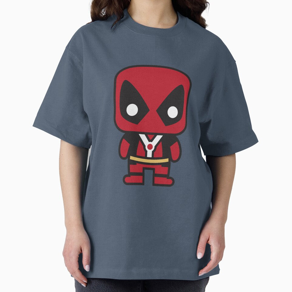 Cute Anti Hero Chibi ÿ Kawaii Masked Mercenary Cartoon | Funny Superhero Style Design Classic Graphic Shirt