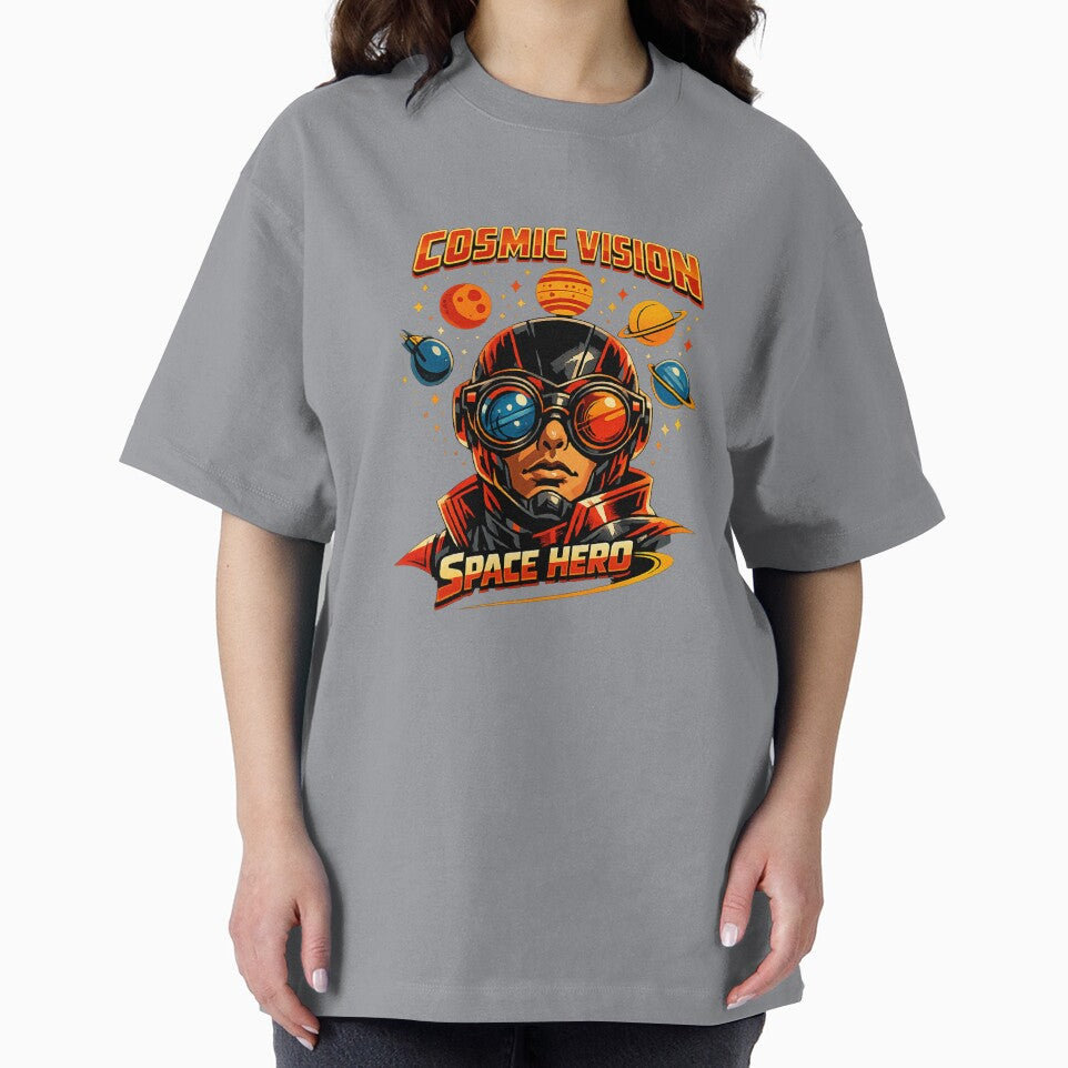 Cosmic Vision Space Hero Retro Comic Sci-Fi Vintage Art Vintage-Inspired T-Shirt