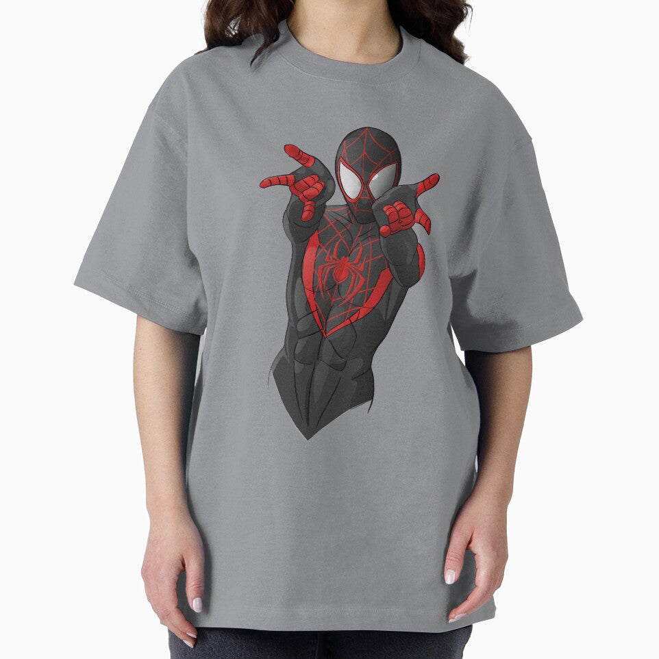 Black Spiderman Retro Style Tee