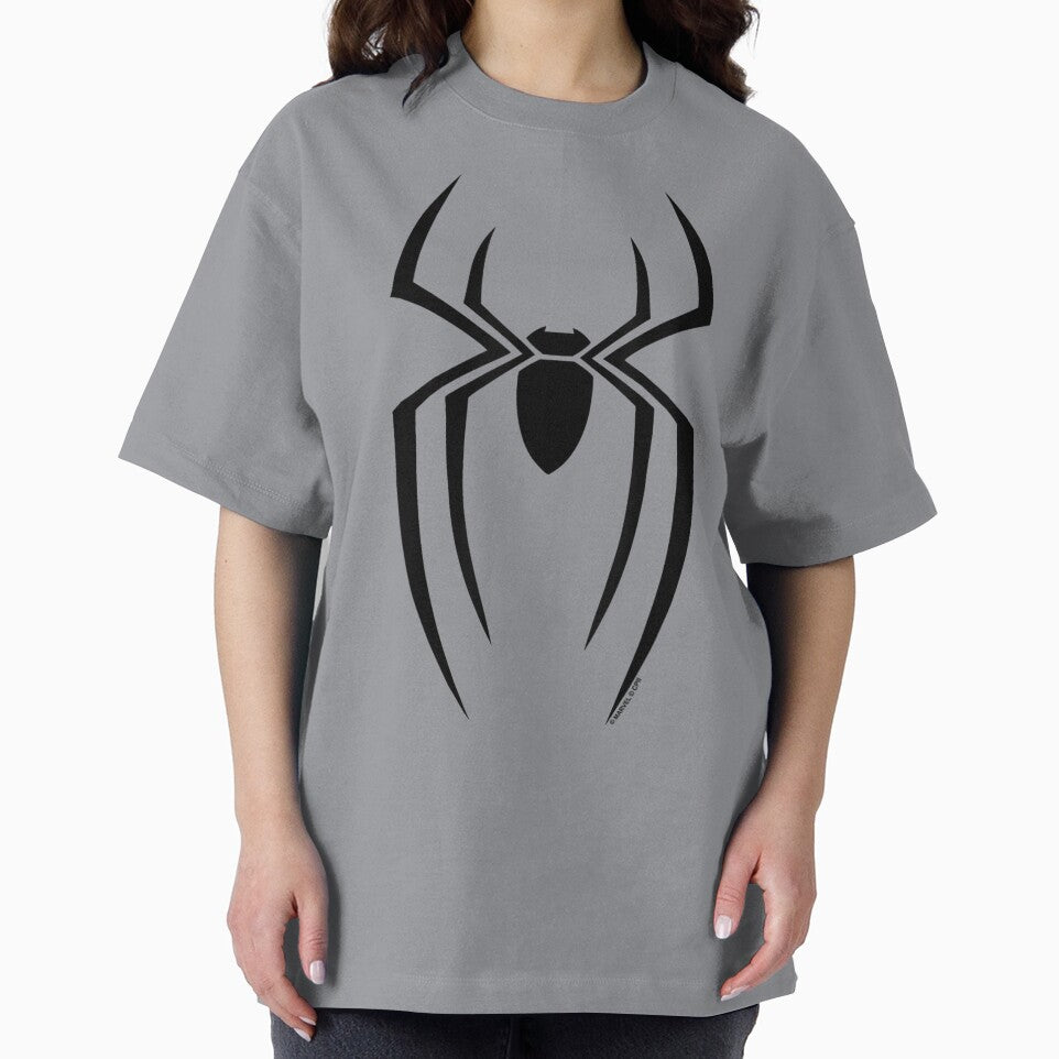 Black Spider Symbol Retro Style Tee