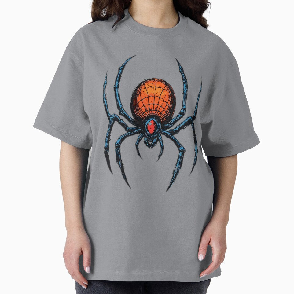 Bold Neo-Noir Spider Vintage-Inspired T-Shirt