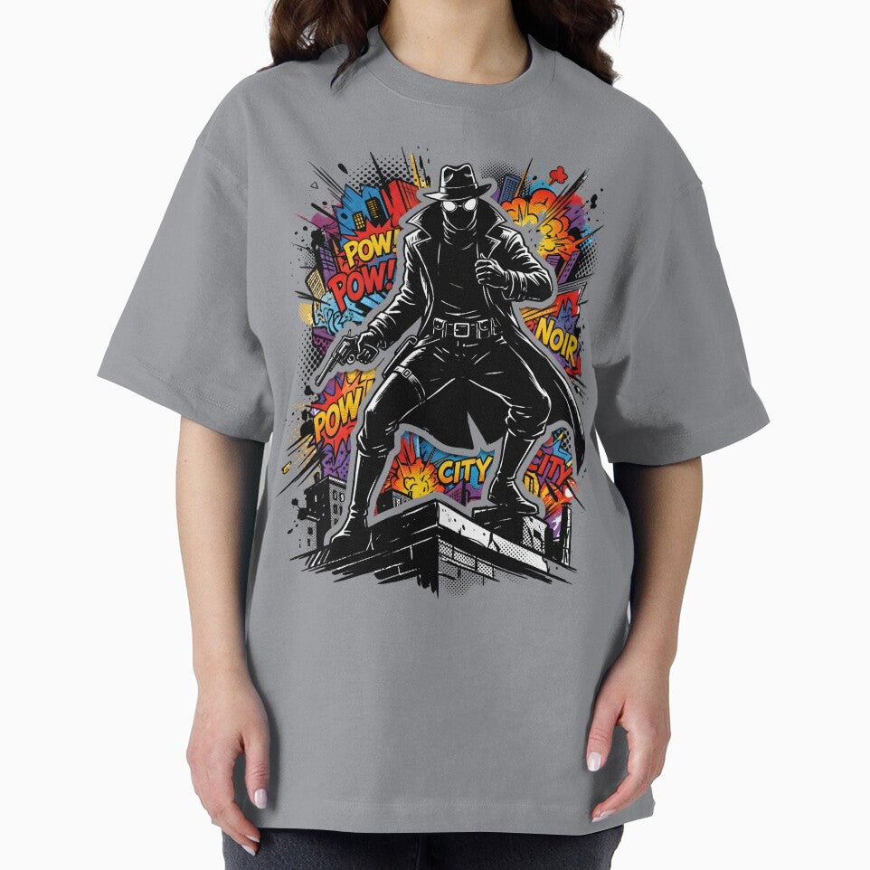 Brooding Noir But Make It Colorful Retro Style Tee