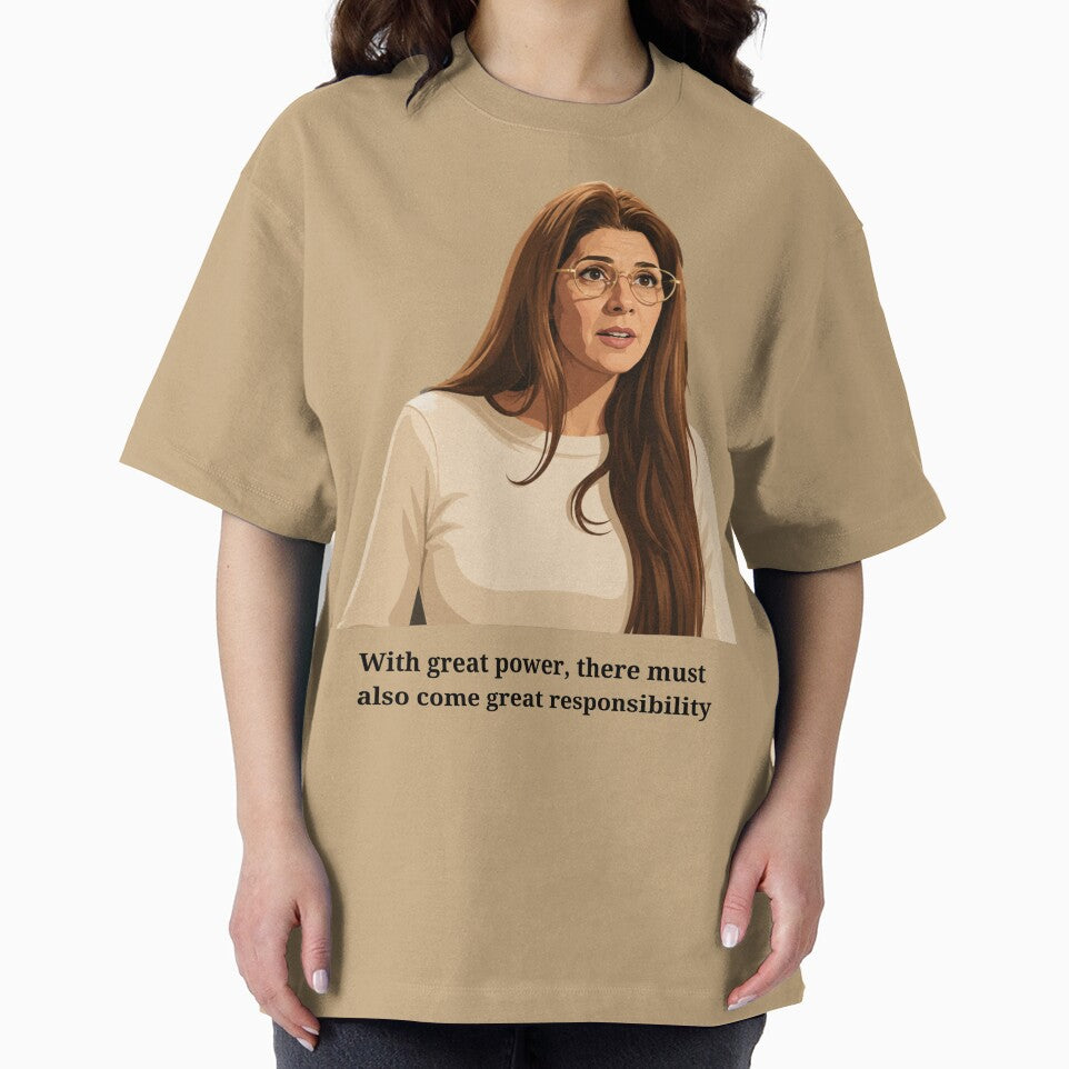 Aunt May spiderman inspired vector art | Inspirational Responsibility Typography | Comic Inspired Design Vintage-Inspired T-Shirt