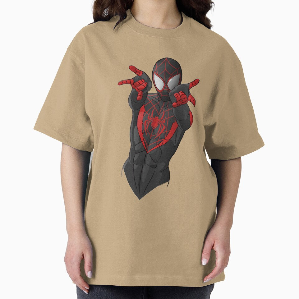Black Spiderman Retro Style Tee